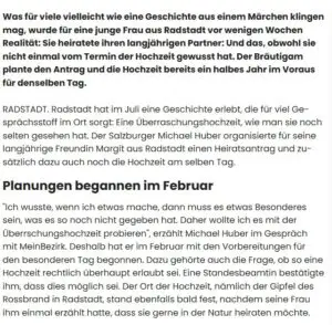 Hochzeitsfotograf Schwaz, natürliche Hochzeitsfotos, Seite 2 Bezirksblatt